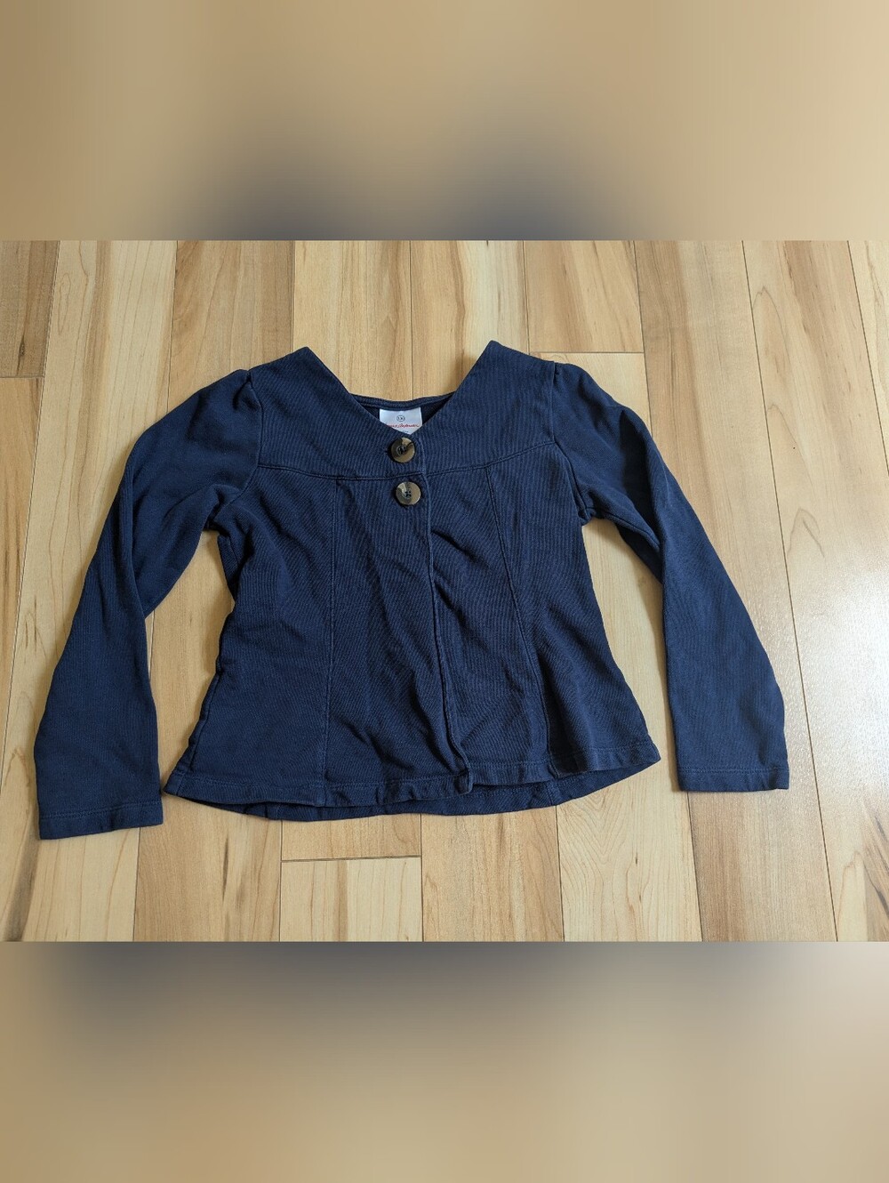 Hanna Anderson Navy blue Cardigan Sweater Size 8 130cm